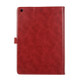 Crazy Horse Texture Horizontal Flip Leather Tablet Case with Buckle & Holder & Card Slots & Wallet & Photo Frame For iPad 10.2 2021 2020 2019 / 10.5(Wine Red)