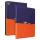 Contrast Color PU Leather Horizontal Flip Leather Tablet Case with Holder & Sleep / Wake-up Function For iPad Pro 11 inch (2020)(Purple Orange)