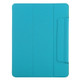 Horizontal Flip Ultra-thin Double-sided Clip Fixed Buckle Magnetic PU Leather Tablet Case With Three-folding Holder & Sleep / Wake-up Function For iPad Pro 12.9 inch (2020)(Sky Blue)