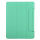Horizontal Flip Ultra-thin Double-sided Clip Fixed Buckle Magnetic PU Leather Tablet Case With Three-folding Holder & Sleep / Wake-up Function For iPad Pro 12.9 inch (2020)(Light Green)