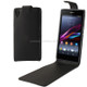 High Quality Vertical Flip Leather Case for Sony Xperia Z1 / L39h (Black)