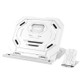 T3 Multi-function Hollow Design Cooling Bracket with 10-Level Adjustable Angle for Notebook, MacBook, iPad, Mobile Phones(White)