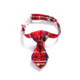 5 PCS Snowflake Christmas Red Plaid Adjustable Pet Bow Tie Collar Bow Knot Cat Dog Collar, Size:S 17-30cm, Style:Tie