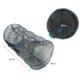 Spring Cage Fishing Net Automatic Folding Shrimp Cage Round Spring Fish Net(Special Mesh Large)