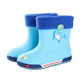 Children Non-Slip Plus Velvet Warm Cartoon Short Rain Boots, Size:Inner Length 20cm, Style:With Cotton Cover(Sky Blue)