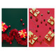 2 PCS 3D Stereo Double-Sided Photography Background Paper(Christmas Red)