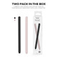 2 PCS / Set Stoyobe Silicone Protective Case Cover For Apple Pencil 2(Pink+Black)