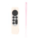 Silicone Protective Case Cover For Apple TV 4K 4th Siri Remote Controller(Light Pink)