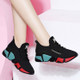 Women Shoes Wild Cloth Sneakers, Size:35(Black)