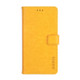 For Meizu 18x idewei Crazy Horse Texture Leather Case with Holder & Card Slots & Wallet(Yellow)