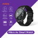 Mibro Air 1.3 inch TFT Color Touch Screen Smart Watch, IP68 Waterproof with Silicone Watchband, Support 12 Sport Modes / Heart Rate Monitoring / Sleep Monitor(Black)