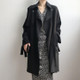 Ladies Mid-length Loose Windbreaker Jacket (Color:Black Size:L)
