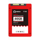 eekoo F-ONE 60GB SSD SATA3.0 6Gb / s 2.5 inch TLC Solid State Hard Drive with 1GB Independent Cache for Desktop PC / Laptop, Read Speed: 500MB / s, Write Speed: 180MB / s(Red)