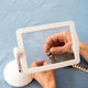 Reading Brighter Viewer LED Large Screen 3X Magnifier with White Light 360 Degree Rotation Hands-Free Desktop Magnifier