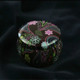 Mini Gift Jewelry Tin Box Cookie Candy Tea Storage Round Drum Tinplate Box Drawer Organizer(Style E)