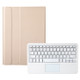 A08-A Ultra-thin Bluetooth Keyboard Leather Case with Touchpad For Samsung Galaxy Tab A8 2021 SM-X205 / SM-X200(Gold)