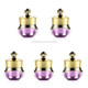 5 PCS Acrylic Travel Containers with Hard Sealed Lids Suitable for Face Hand Body Cream, 5ml(Purple)