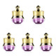 5 PCS Acrylic Travel Containers with Hard Sealed Lids Suitable for Face Hand Body Cream, 5ml(Purple)