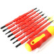 7 in 1 Bit Insulation Multipurpose Repair Tool Screwdriver Set(Red)