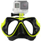 Water Sports Diving Equipment Diving Mask Swimming Glasses for GoPro HERO10 Black / HERO9 Black / HERO8 Black / HERO7 /6 /5 /5 Session /4 Session /4 /3+ /3 /2 /1, Insta360 ONE R, DJI Osmo Action and Other Action Cameras(Green)