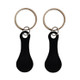 4 PCS  Metal Key Ring Shopping Supermarket Trolley Unlock Key, Colour: Black