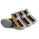 4 PCS / Set Breathable Non-slip Wear-resistant Dog Shoes Pet Supplies, Size: 4.8x5.3cm(Black Orange)