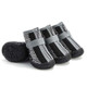 4 PCS / Set Breathable Non-slip Wear-resistant Dog Shoes Pet Supplies, Size: 4.8x5.3cm(Black Gray)