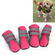 4 in 1 Pet Shoes Dog Shoes Walking Shoes Small Dogs Pet Supplies, Size: S(Pink)