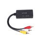 AV to HDMI Converter 3 CVBS RCA Adapter, Supports PAL NTSC 1080P