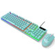 Skylion H600 1600dpi 104-Keys Wired Luminous Keyboard Manipulator Gaming Keyboard, Colour: Mouse And Keyboard (Blue)