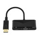 D45 3 in 1 HDMI to HDMI + VGA + 3.5 Audio Converter Cable(Black)