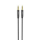 hoco UPA19 DC 3.5mm to 3.5mm AUX Audio Cable, Length:2m(Black)