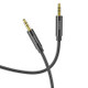 hoco UPA19 DC 3.5mm to 3.5mm AUX Audio Cable, Length:1m(Black)