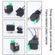 5 Sets JD2912 4 Pin Car Relay With Fuse, Rated voltage: 12V