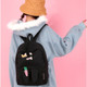 Cute Carrot Bunny Ear Backpack Waterproof Girl School Bag with Chinese Character Handbag