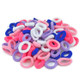 100 PCS Colorful Child Cute Rubber Hair Band(Multicolour)