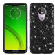 Plating Glittery Powder Shockproof TPU Case For Motorola Moto G7 Play(Black)