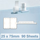 25 x 75mm 90 Sheets Thermal Printing Label Paper For NiiMbot D101 / D11(Abundant)