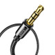 USAMS US-SJ557 3.5mm to 3.5mm Right-angle Audio Cable(Black)