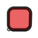 PULUZ Square Housing Diving Color Lens Filter for GoPro HERO8 Black(Red)