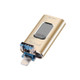 Richwell 3 in 1 128G Type-C + 8 Pin + USB 3.0 Metal Push-pull Flash Disk with OTG Function(Gold)