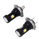 2 PCS H7 DC 12V 5W 350LM Auto Car Fog Lights with 16 SMD-3030 LED Bulbs, White + Yellow Light