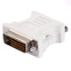 DVI 24+1 Pin Male to VGA 15Pin Female Adapter(White)