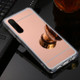 For Huawei P30 TPU + Acrylic Luxury Plating Mirror Phone Case Cover(Rose Gold)