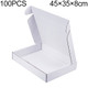 100 PCS Shipping Box Clothing Packaging Box, Color: White, Size: 45x35x8cm