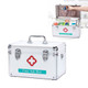Emergency Aluminum Medicine Cabinet for Household Aluminum Alloy Medicine Box Enterprise, Size:12 inch Mdeium(Silver)