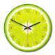 Fruit Lime Pattern Home Office Bedroom Decoration Acrylic Mute Wall Clock, Size : 28cm