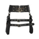 FBG003BK Ladies PU Leather Waist Bag, Size: 23 x 19.5cm, Strap Length: 130cm