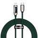 Baseus CATLSK-A06 20W USB-C / Type-C to 8 Pin Display Fast Charging Data Cable, Cable Length: 2m(Dark Green)