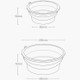 Original Xiaomi Youpin Jordan & Judy Pet Silicone Folding Bowl, Size: Trumpet (Light Grey)